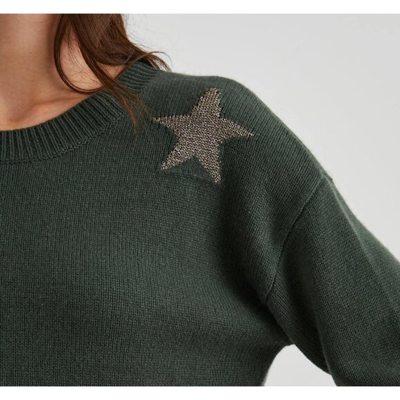 RAILS Perci Olive with Gold Stars Sweater Wool Blend - Picture 5 of 5